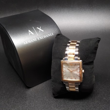 Orologio donna Armani Exchange mov. quarzo cinturino metallo bicolore. Inusato