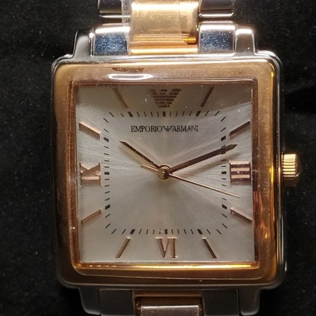 Orologio donna Armani Exchange mov. quarzo cinturino metallo bicolore. Inusato
