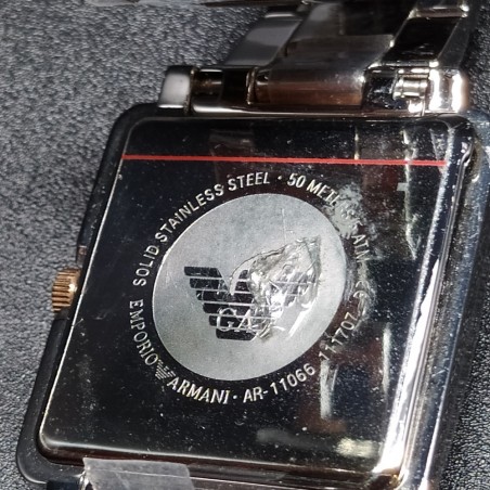 Orologio donna Armani Exchange mov. quarzo cinturino metallo bicolore. Inusato