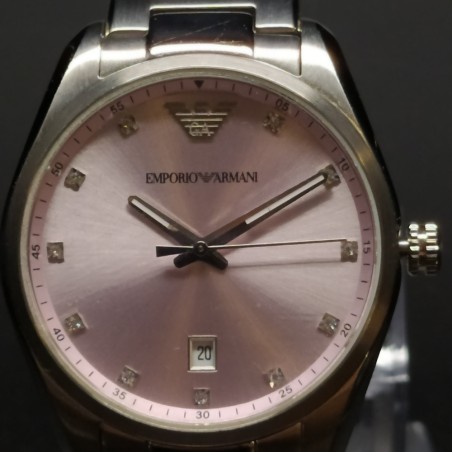 Orologio Armani Exchange al quarzo da donna, cinturino metallico. Inusato