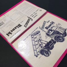 Lotto di 11 cataloghi brochure di camion Bianchi, anni '50. Buono 2