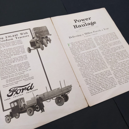 Catalogo Power and Haulage motore Ford, maggio 1924. Sbucciature