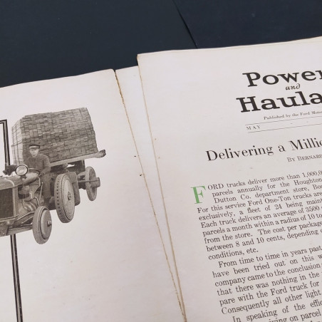 Catalogo Power and Haulage motore Ford, maggio 1924. Sbucciature