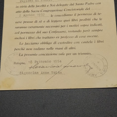 Lettera dell'Arcivescovo di Bologna Lercaro firmata con carta intestata, 1954 2