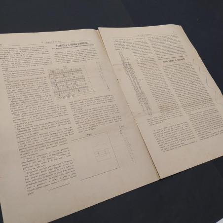 Rivista Il Progresso 1905. Macchie e piccoli strappi