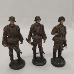 Lotto di 6 soldatini in piombo di militari tedeschi dipinti a mano, anni '50 2