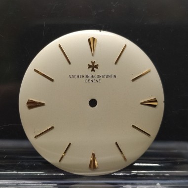 Quadrante per orologio Vacheron&Constantin color perla e indici in oro