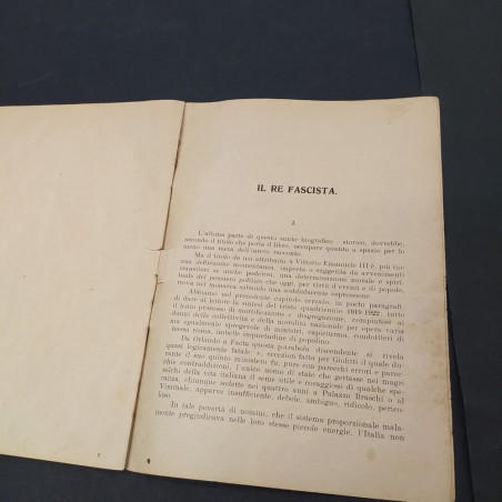 Libro Vittorio Emanuele III Il Re Fascista - Rivelazioni di Orlando Danese 1923