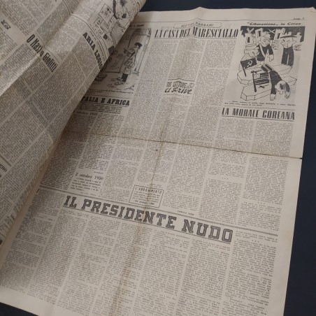 Rivista Asso di Bastoni n. 41, 8 ottobre 1950, pagine 1-4. Segni del tempo