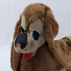 Cane peluche Lenci da collezione, riparato, con etichetta 37x30 cm 2