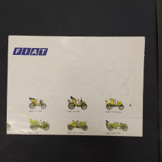 Poster Modelli vetture Fiat dal 1899, dimensioni 70x49 cm. Piccoli strappi 2