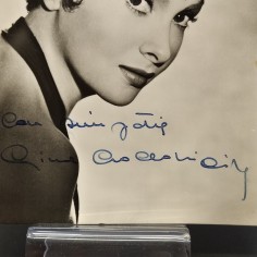 Foto con dedica e autografo di Gina Lollobrigida anni '50. Buono 2