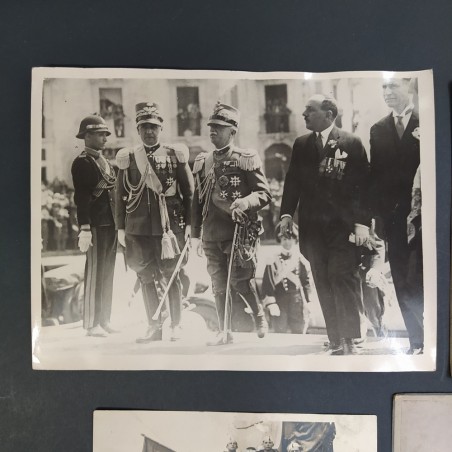 Lotto di 4 foto Italia, Argentina e Uruguay, anni '30, Vittorio Emanuele III