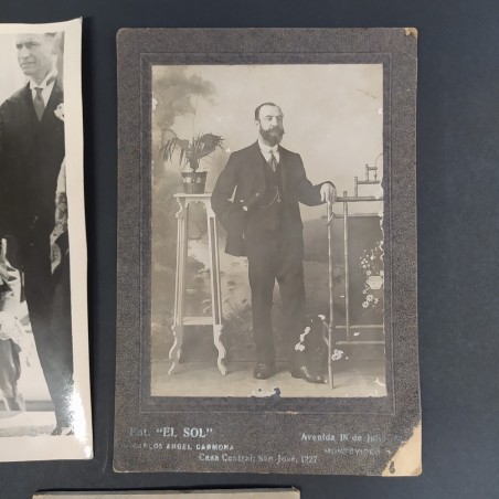 Lotto di 4 foto Italia, Argentina e Uruguay, anni '30, Vittorio Emanuele III