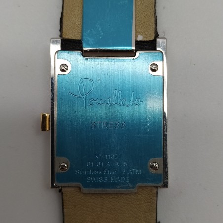 Orologio Pomellato Stress 01 010 AHA quadrante rettangolare con brillanti. Buono