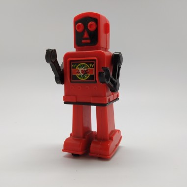 Robot giapponese marca KO plastica rossa anno 60 h. 14 cm