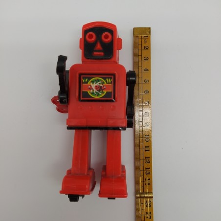 Robot giapponese marca KO plastica rossa anno 60 h. 14 cm