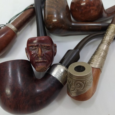 Collezione 15 pipe usate: K&P Peterson, Savinelli, Prince Albert e altre