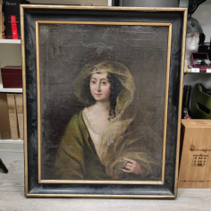 Quadro ottocentesco ritratto baronessa Anna Frederika Everdina van der Capellen 2