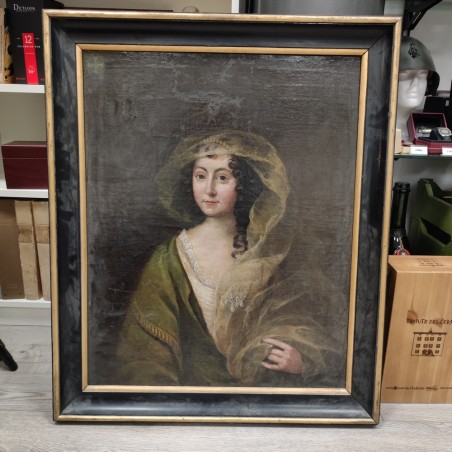 Quadro ottocentesco ritratto baronessa Anna Frederika Everdina van der Capellen