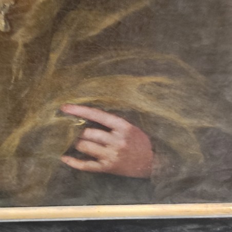 Quadro ottocentesco ritratto baronessa Anna Frederika Everdina van der Capellen