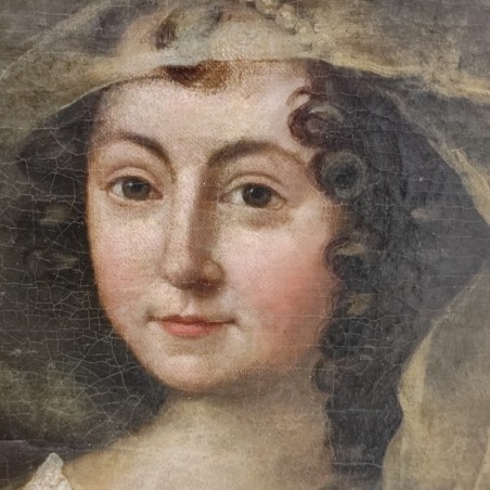 Quadro ottocentesco ritratto baronessa Anna Frederika Everdina van der Capellen