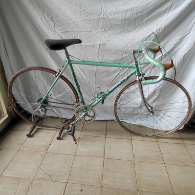 Bici corsa Bianchi Superleggera anni 80 dettagli pantografo tg. 48