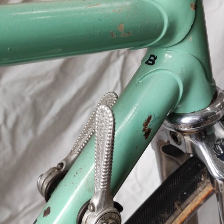 Bici corsa Bianchi Superleggera anni 80 dettagli pantografo tg. 48