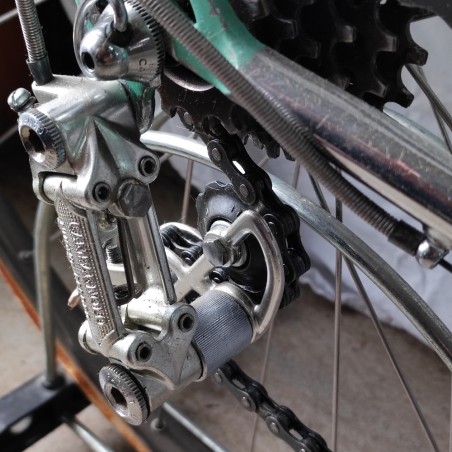 Bici corsa Bianchi Superleggera anni 80 dettagli pantografo tg. 48