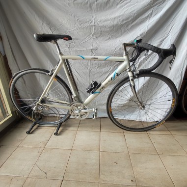 Bici strada Romano anni 90 tutta alluminio bianca tg 53