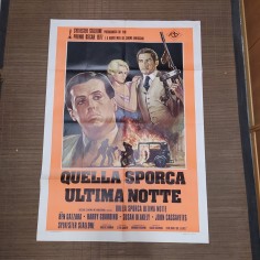 Manifesto originale Quella sporca ultima notte 1977 Segni di affissione, picc... 2
