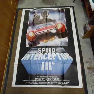 Manifesto originale Speed interceptor III 1983 Strappi ai bordi...