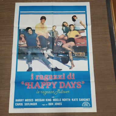 Manifesto originale I ragazzi di happy days 1979 Sbavature di stampa...