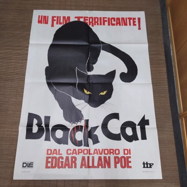 Manifesto originale Black cat 1981 Forellini di affissione...