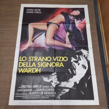 Manifesto originale Lo strano vizio della signora Wardh 1971 Forellini di aff...