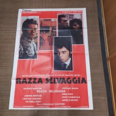 Manifesto originale Razza selvaggia 1980 Piccoli strappi... 2