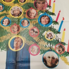 Manifesto originale Quelli della notte - Poster di auguri natalizi 1983 Buono... 2