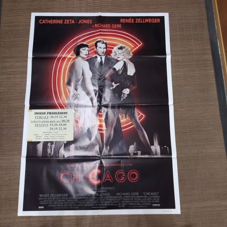Manifesto originale Chicago 2002 Manifestino delle proiezioni. Discreto