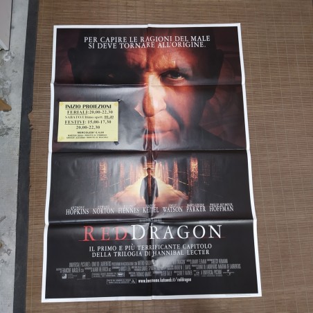 Manifesto originale Red Dragon 2002 Orario delle proiezioni con segni