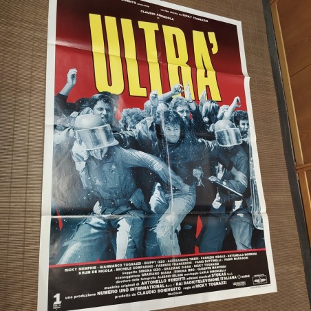 Manifesto originale Ultrà 1991 Forellini di affissione...