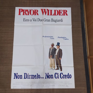 Manifesto originale Pryor Wilder Non dirmelo… non ci credo 1991 Macchioline...