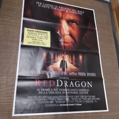 Manifesto originale Red Dragon 2002 Manifestino delle proiezioni con segni di... 2