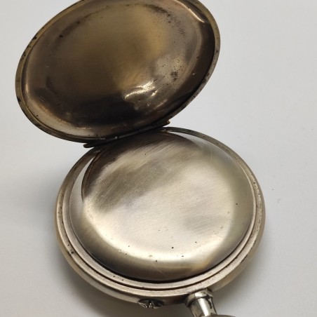 Orologio da taschino Eridano con diametro di 68 mm. Necessita riparazione