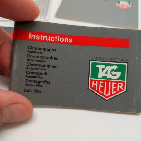 Lotto di 6 documenti e garanzia orologi Tag Heuer