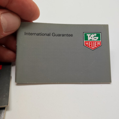 Lotto di 6 documenti e garanzia orologi Tag Heuer