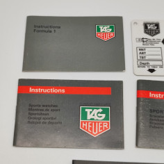 Lotto di 5 libretti d'istruzioni di orologi Tag Heuer. Leggere sbiaditure 2
