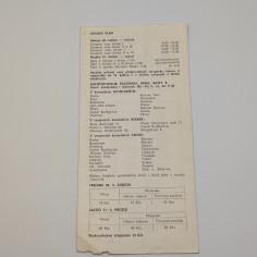 Volantino programma Grand Prix di Cecoslovacchia Brno 1972. Piccoli strappi 2
