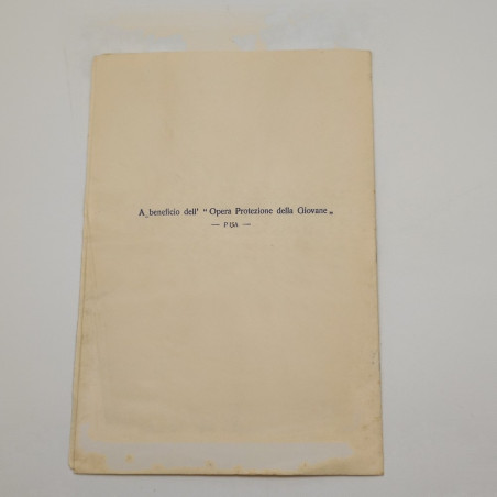 Opuscolo con il discorso del Cardinale Maffi al matrimonio Savoia 1930. Aloni