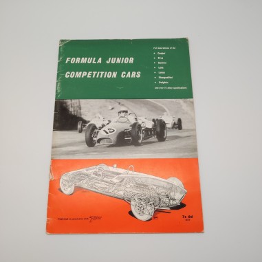 Volume Formula Junior Competition Cars, 1961 in inglese. Ingrigimenti