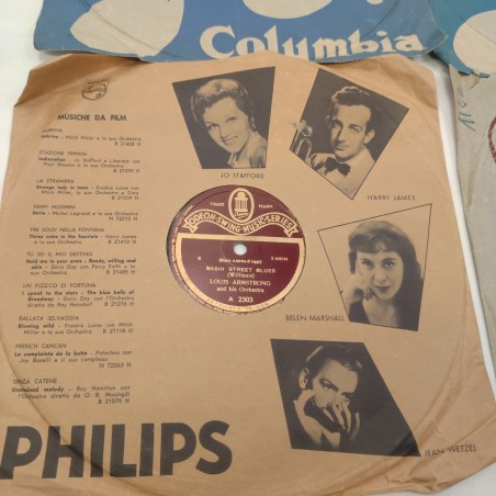 Lotto di 6 dischi 78 giri americani di blues americano. Piccole scheggiature